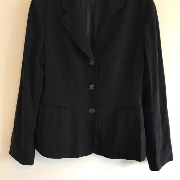 Lafayette 148 Black Stretch Wool Blazer - Picture 4 of 8